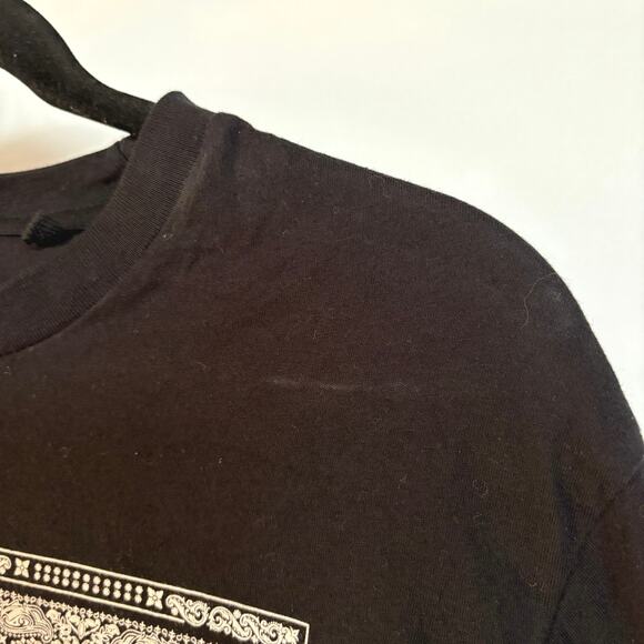 Guess Black Rhinestone T-Shirt Bedazzled Tiger McBling Graphic Baby Tee Medium - Picture 7 of 9